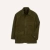 Olive Green Cotton Canvas Chasseur Jacket -Drakes Shop DR2A1B22022 01300 1