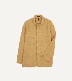 Sand Linen Five-Pocket Chore Jacket