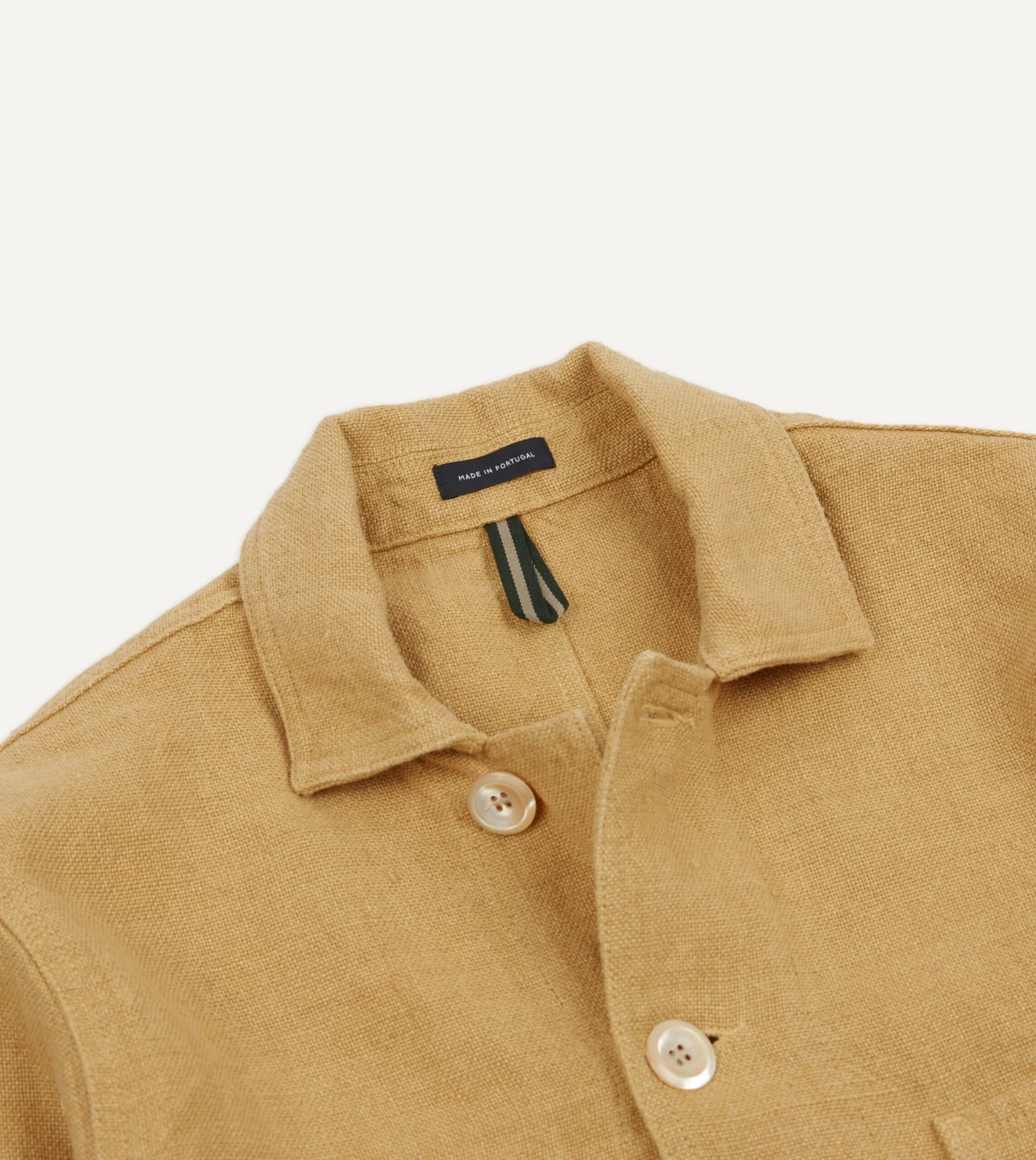 Sand Linen Five-Pocket Chore Jacket 5 Sand Linen Five-Pocket Chore Jacket - Image 3