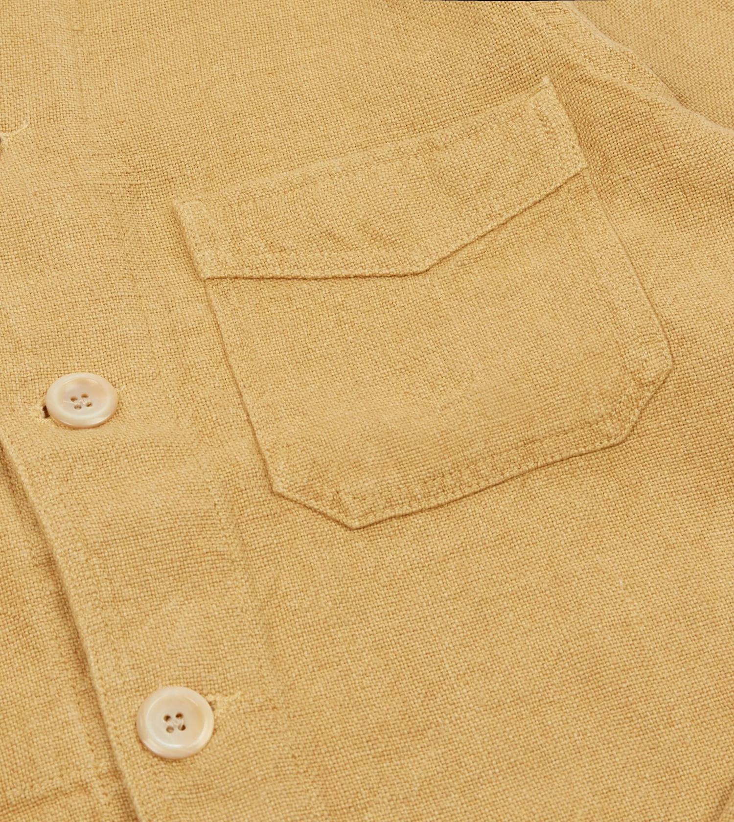 Sand Linen Five-Pocket Chore Jacket 6 Sand Linen Five-Pocket Chore Jacket - Image 4