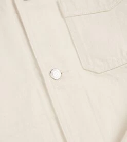 Ecru Selvedge Denim Five-Pocket Chore Jacket -Drakes Shop DR2A1B23041 01000 5