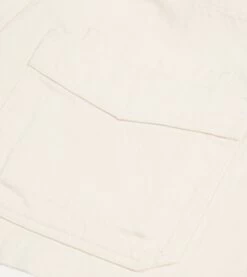 Ecru Selvedge Denim Five-Pocket Chore Jacket -Drakes Shop DR2A1B23041 01000 6