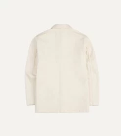 Ecru Selvedge Denim Five-Pocket Chore Jacket -Drakes Shop DR2A1B23041 01000 8