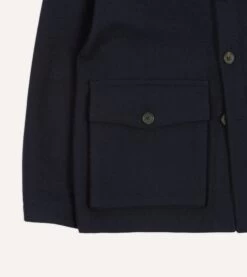 Navy Melton Wool Donkey Chore Jacket -Drakes Shop DR2A1B23509 01250 5 7c3576d3 9273 4f95 92ed 500c77eab4fa