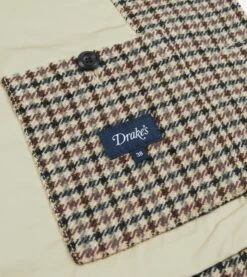 Shepherd Check Tweed Five-Pocket Artist Chore Jacket -Drakes Shop DR2A1B23512 01303 8