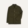 Green Heavy Twill Cotton Five-Pocket Chore Jacket -Drakes Shop DR2A1B23529 02 400 1