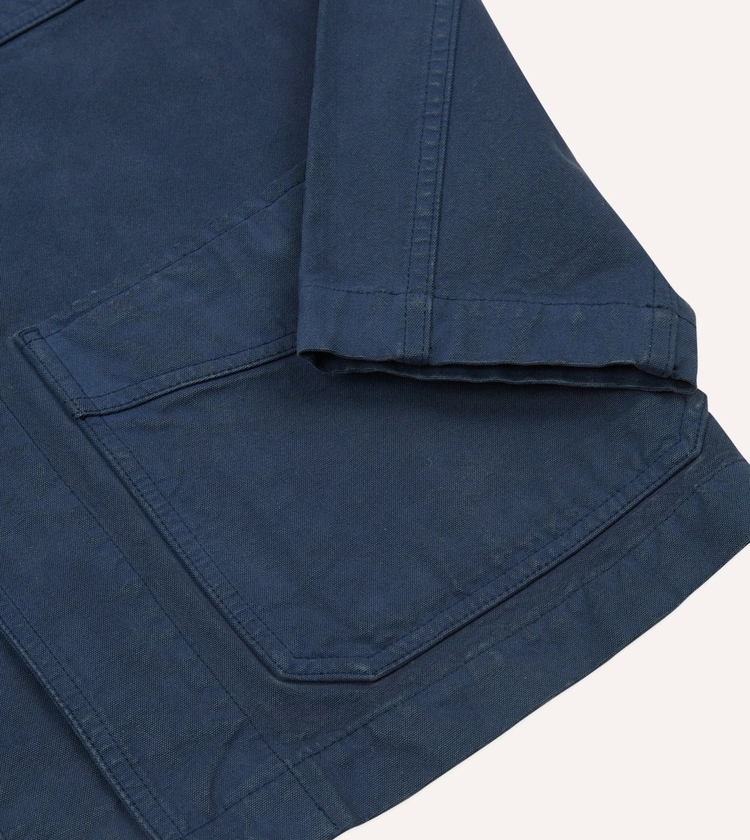 Navy Cotton Duck Canvas Five-Pocket Chore Jacket 7 Navy Cotton Duck Canvas Five-Pocket Chore Jacket - Image 5