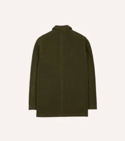 Olive Cotton Duck Canvas Five-Pocket Chore Jacket 18 Olive Cotton Duck Canvas Five-Pocket Chore Jacket -Drakes Shop DR2A1B23634 02400 8