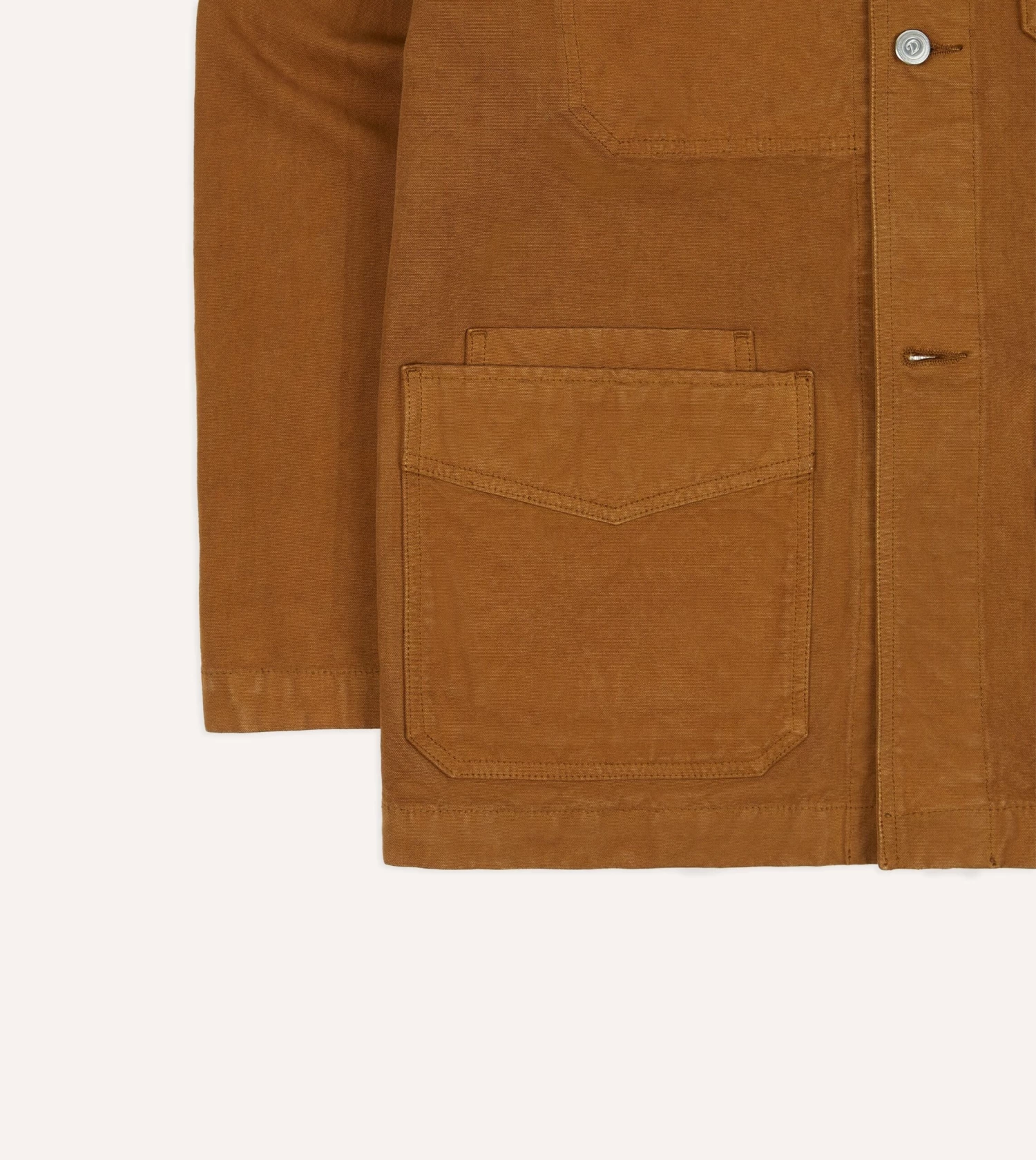 Tobacco Cotton Duck Canvas Five-Pocket Chore Jacket 8 Tobacco Cotton Duck Canvas Five-Pocket Chore Jacket - Image 6