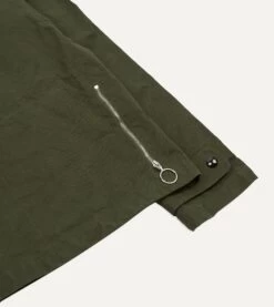 Green Waxed Cotton Wader Jacket -Drakes Shop DR2A1H23044 01400 9