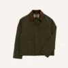 Green Waxed Cotton Wader Jacket With Blanket Lining -Drakes Shop DR2A1H23521 01400 1