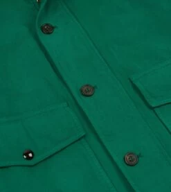 Green Cotton Blouson Jacket -Drakes Shop DR2A1H24012 01400 5