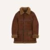 Shearling Car Coat -Drakes Shop DR2A1K23682 01300 1