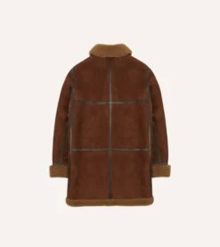 Shearling Car Coat -Drakes Shop DR2A1K23682 01300 9