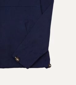 Navy Waxed Cotton Surf Cagoule -Drakes Shop DR2A1L 23042 01 250 5