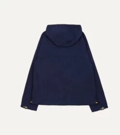 Navy Waxed Cotton Surf Cagoule -Drakes Shop DR2A1L 23042 01 250 7