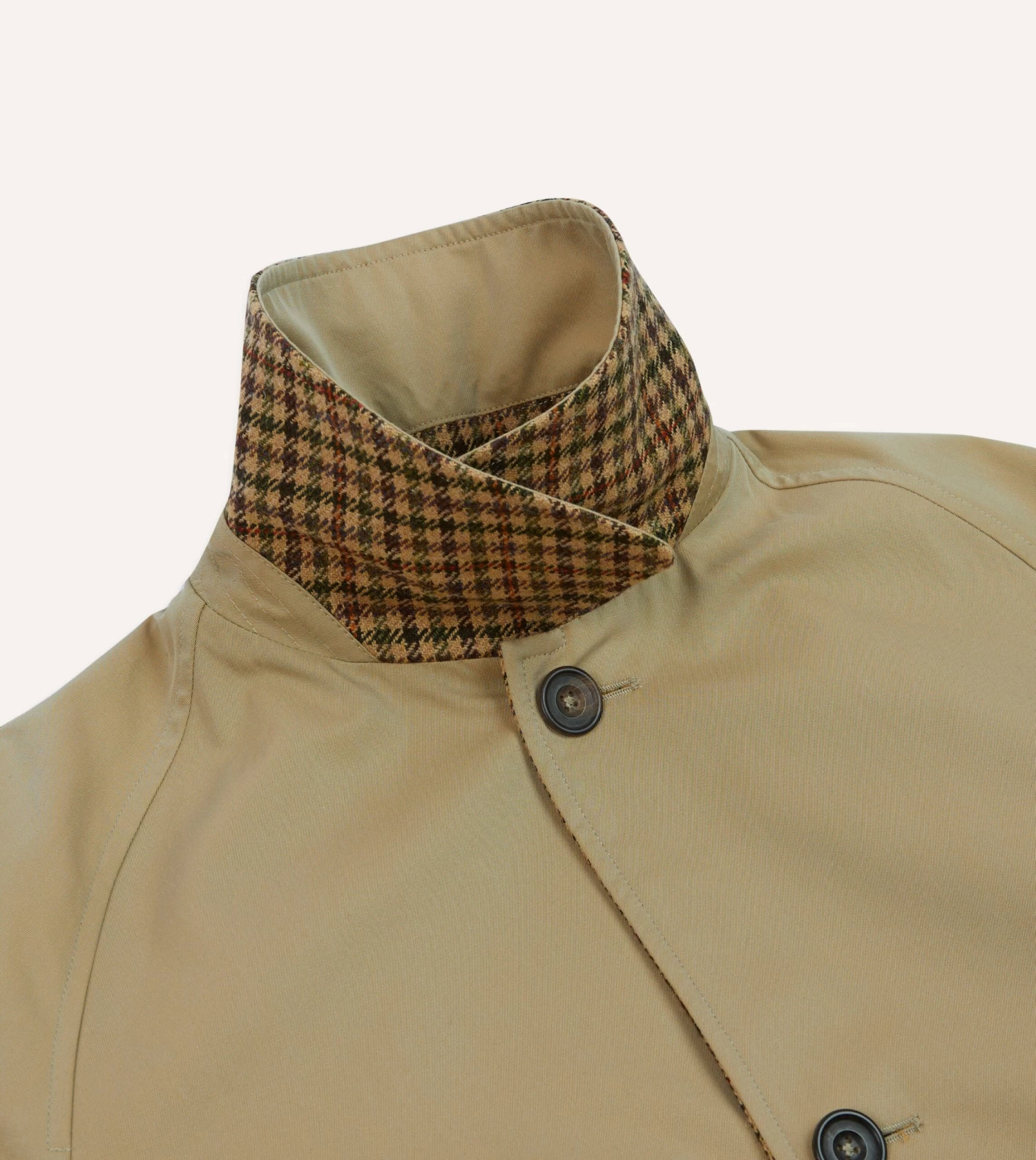 Reversible Tweed-Cotton Raglan Mac 7 Reversible Tweed-Cotton Raglan Mac - Image 5