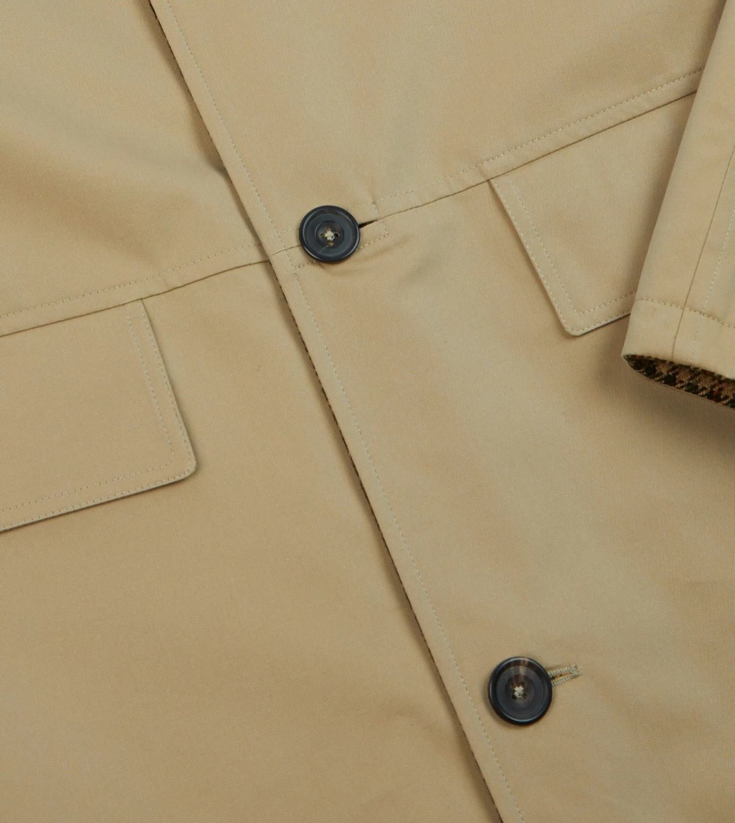 Reversible Tweed-Cotton Raglan Mac 8 Reversible Tweed-Cotton Raglan Mac - Image 6