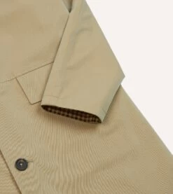 Reversible Tweed-Cotton Raglan Mac 20 Reversible Tweed-Cotton Raglan Mac -Drakes Shop DR2A1N23525 03303 5