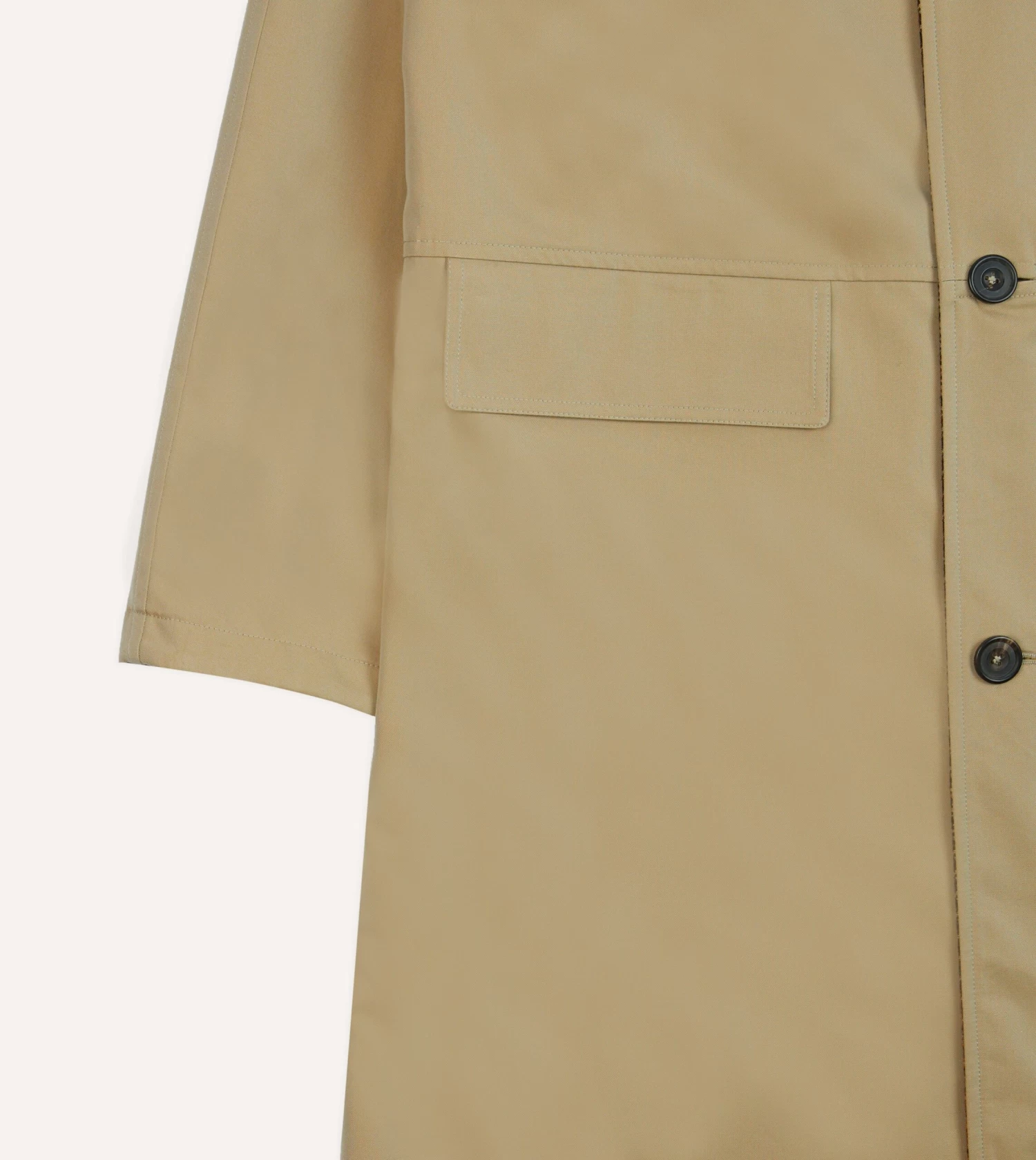 Reversible Tweed-Cotton Raglan Mac 10 Reversible Tweed-Cotton Raglan Mac - Image 8