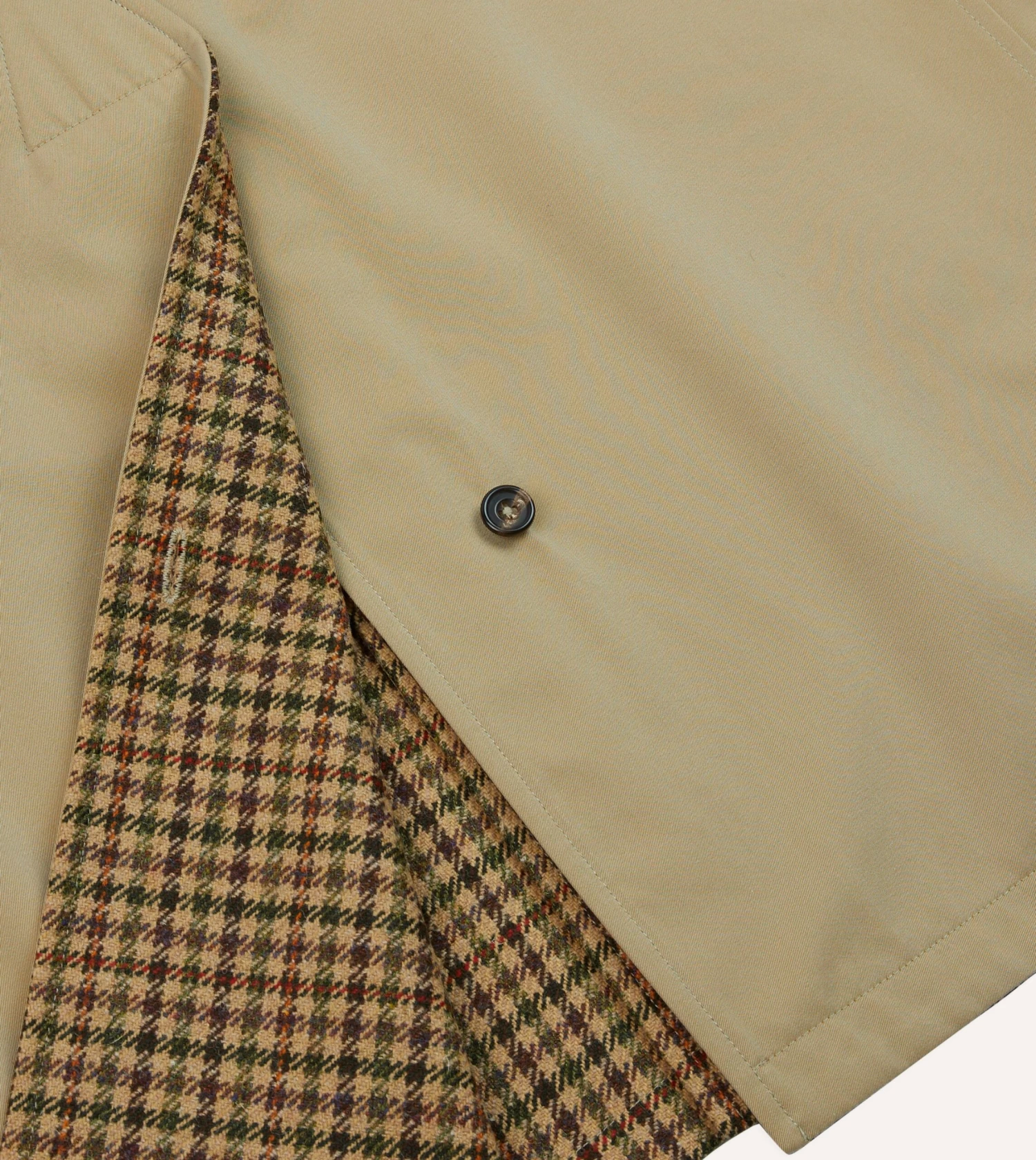 Reversible Tweed-Cotton Raglan Mac 11 Reversible Tweed-Cotton Raglan Mac - Image 9