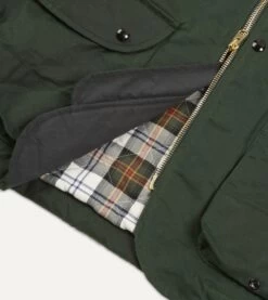 Green Waxed Coverall Jacket -Drakes Shop DR2A1O21591 03400 5