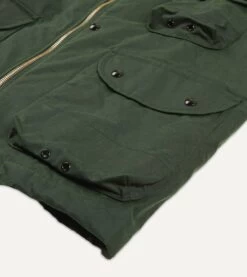 Green Waxed Coverall Jacket -Drakes Shop DR2A1O21591 03400 6