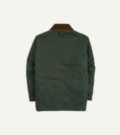 Green Waxed Coverall Jacket -Drakes Shop DR2A1O21591 03400 9