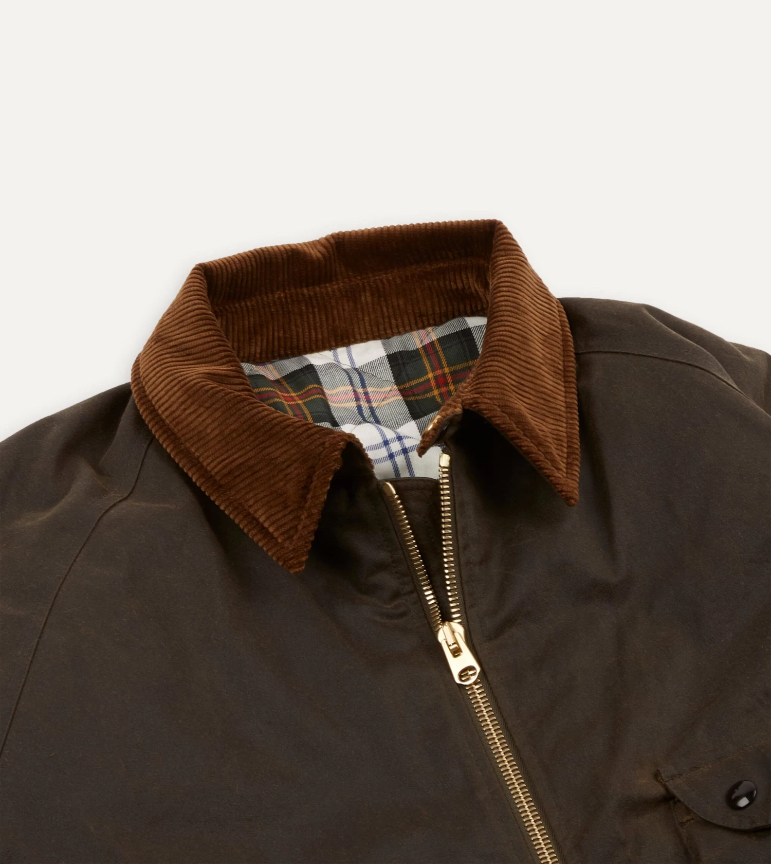 Olive Waxed Long Coverall Jacket 5 Olive Waxed Long Coverall Jacket - Image 3