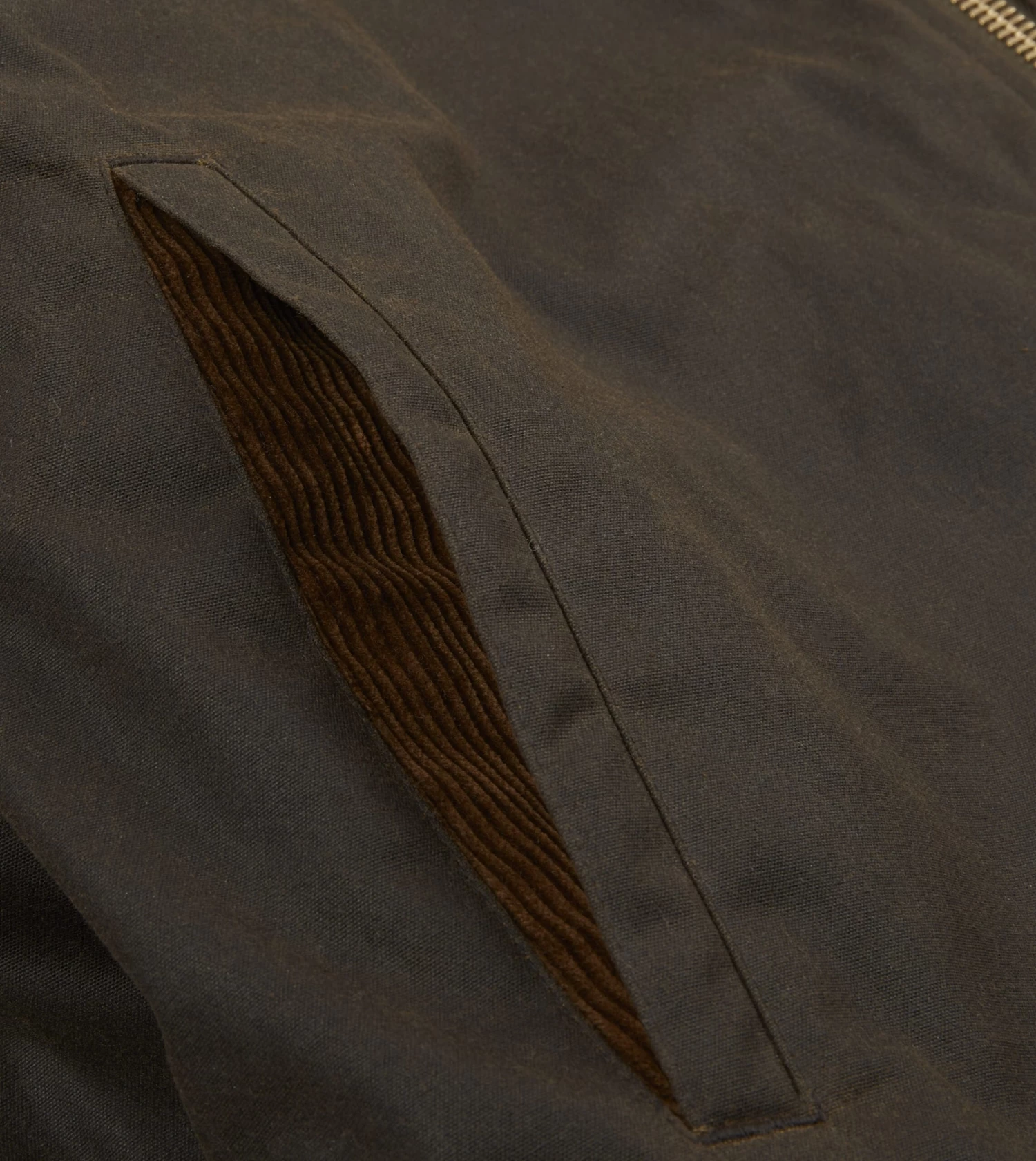 Olive Waxed Long Coverall Jacket 8 Olive Waxed Long Coverall Jacket - Image 6