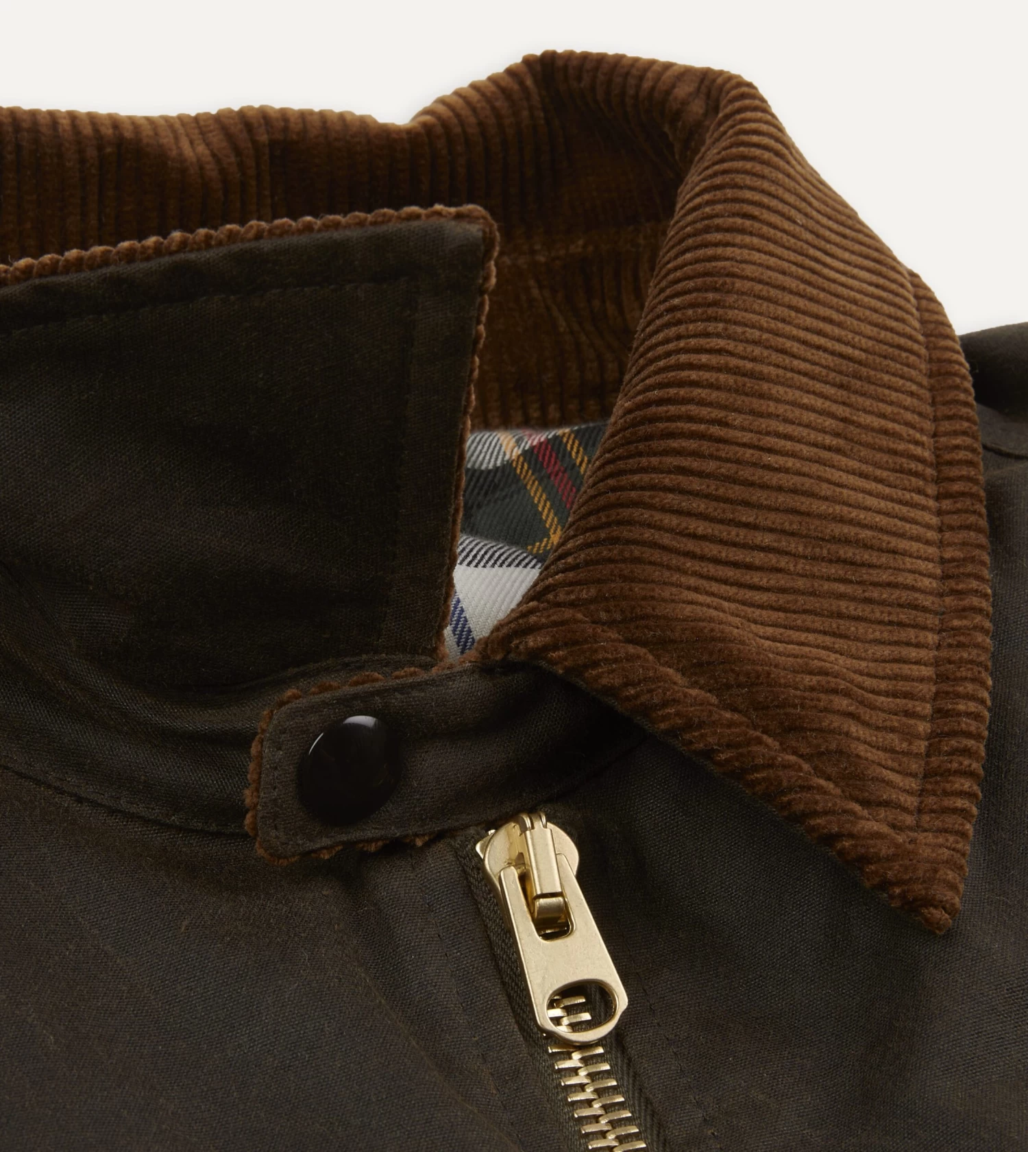 Olive Waxed Long Coverall Jacket 6 Olive Waxed Long Coverall Jacket - Image 4