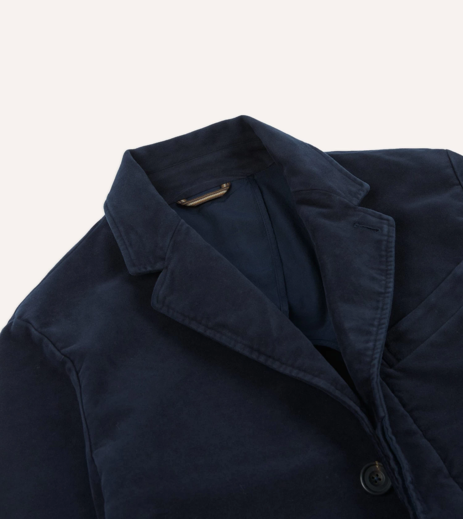 Navy Moleskin Overcoat 5 Navy Moleskin Overcoat - Image 3