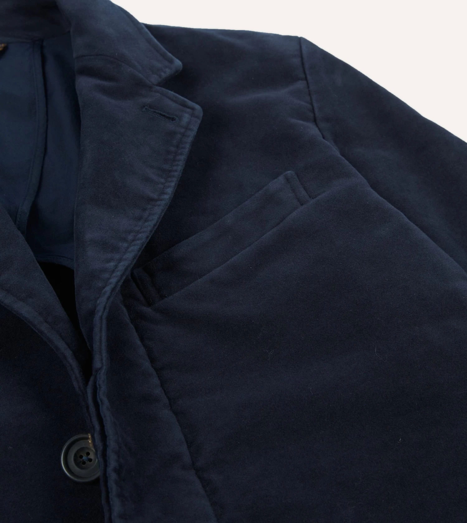 Navy Moleskin Overcoat 6 Navy Moleskin Overcoat - Image 4