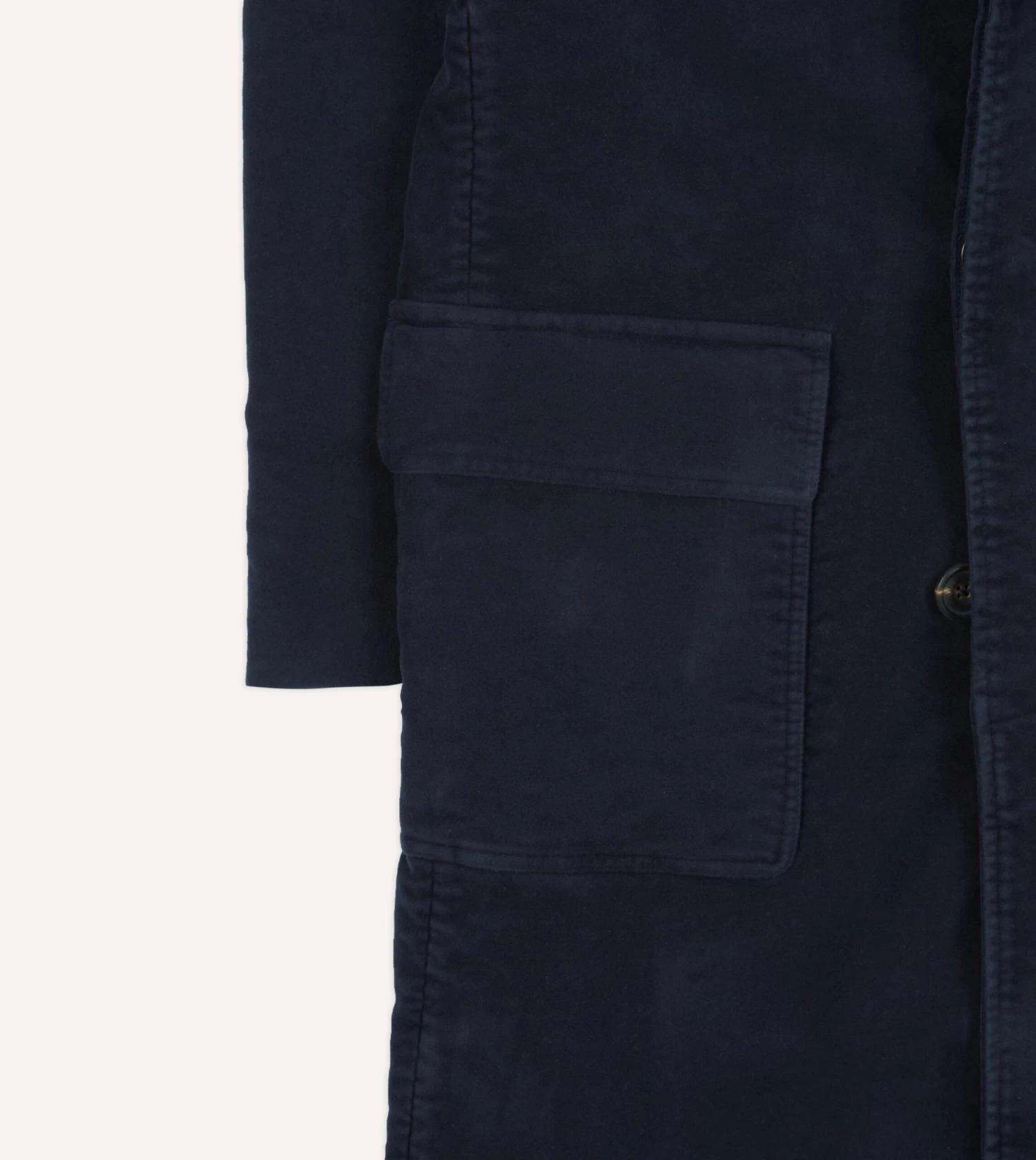 Navy Moleskin Overcoat 8 Navy Moleskin Overcoat - Image 6