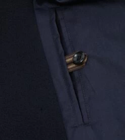 Navy Wool Double-Breasted Peacoat -Drakes Shop DR2A1S23502 01250 8