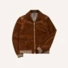 Tobacco Heavyweight Suede A-2 Bomber Jacket 2 Tobacco Heavyweight Suede A-2 Bomber Jacket -Drakes Shop DR2A1U21351 01300 1