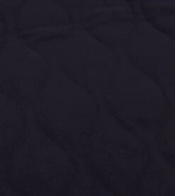 Navy Quilted Melton Wool Zip Vest -Drakes Shop DR2A1W22638 01250 2