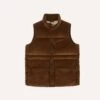 Brown Corduroy Down Vest