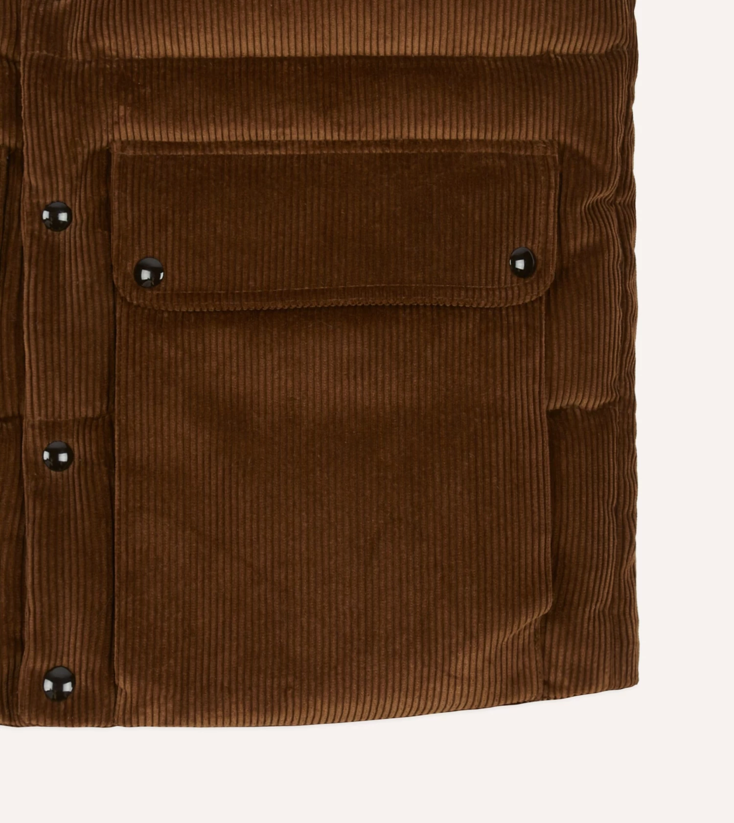 Brown Corduroy Down Vest 7 Brown Corduroy Down Vest - Image 5
