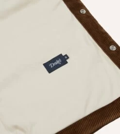 Brown Corduroy Down Vest 15 Brown Corduroy Down Vest -Drakes Shop DR2A1Y23524 01300 6