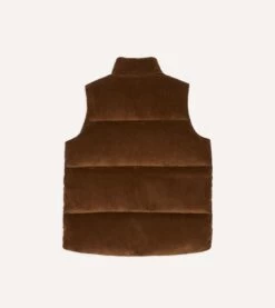 Brown Corduroy Down Vest 16 Brown Corduroy Down Vest -Drakes Shop DR2A1Y23524 01300 7