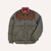 Rocky Mountain Featherbed For Drake's Olive Nylon Christy Down Jacket -Drakes Shop DR2A1Y23617 01400 1