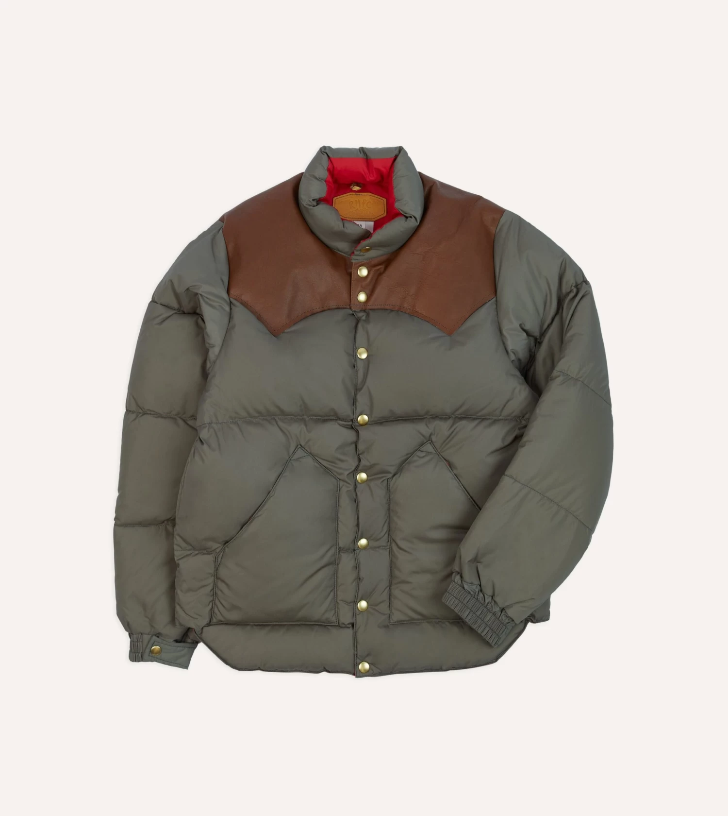 Rocky Mountain Featherbed For Drake's Olive Nylon Christy Down Jacket 3 Rocky Mountain Featherbed For Drake's Olive Nylon Christy Down Jacket