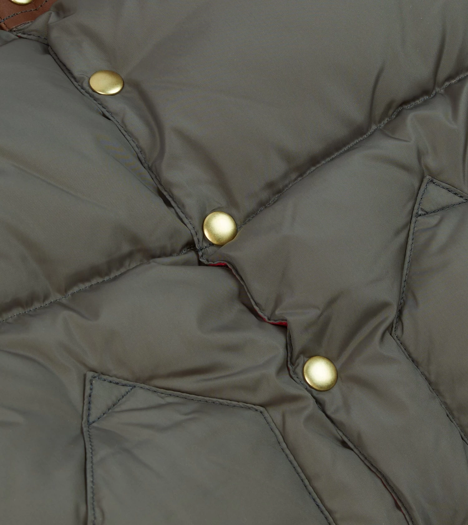 Rocky Mountain Featherbed For Drake's Olive Nylon Christy Down Jacket 6 Rocky Mountain Featherbed For Drake's Olive Nylon Christy Down Jacket - Image 4