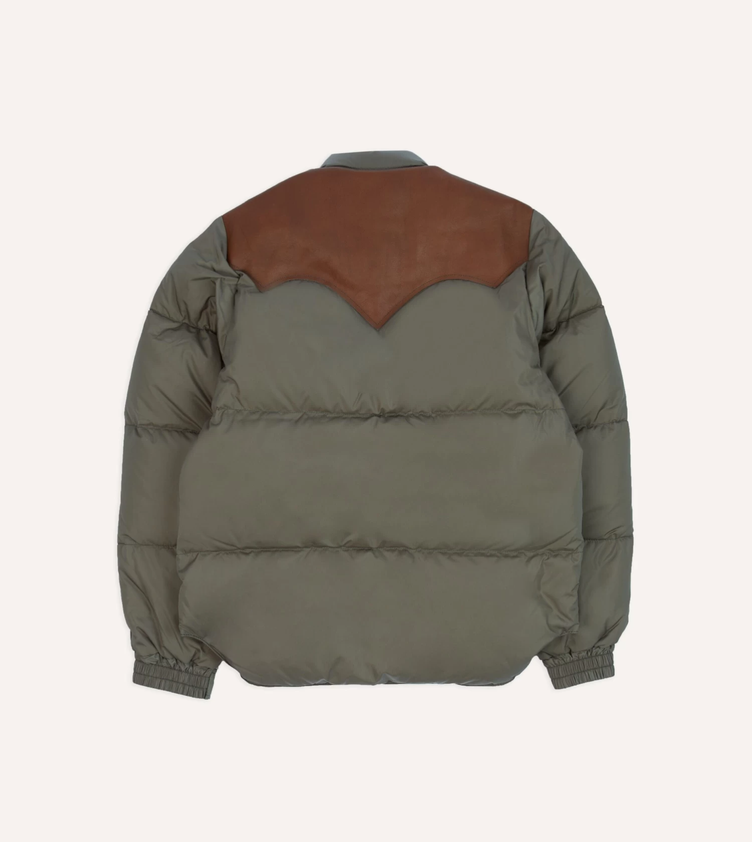 Rocky Mountain Featherbed For Drake's Olive Nylon Christy Down Jacket 10 Rocky Mountain Featherbed For Drake's Olive Nylon Christy Down Jacket - Image 8
