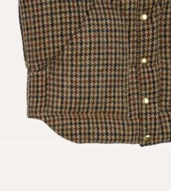 Rocky Mountain Featherbed For Drake's Houndstooth Check Harris Tweed Christy Down Vest -Drakes Shop DR2A1Y23618 01303 5