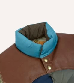 Rocky Mountain Featherbed For Drake's Colour Block Nylon Christy Down Vest -Drakes Shop DR2A1Y23620 01660 3