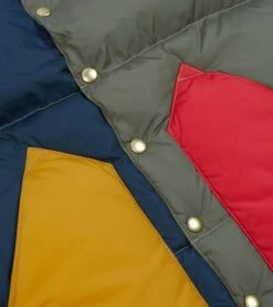 Rocky Mountain Featherbed For Drake's Colour Block Nylon Christy Down Vest -Drakes Shop DR2A1Y23620 01660 4