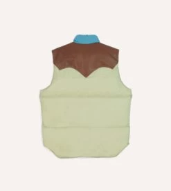Rocky Mountain Featherbed For Drake's Colour Block Nylon Christy Down Vest -Drakes Shop DR2A1Y23620 01660 6
