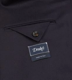 Navy Wool Flannel Double-Breasted Tailored Jacket -Drakes Shop DR2A2A 22800 01 250 6